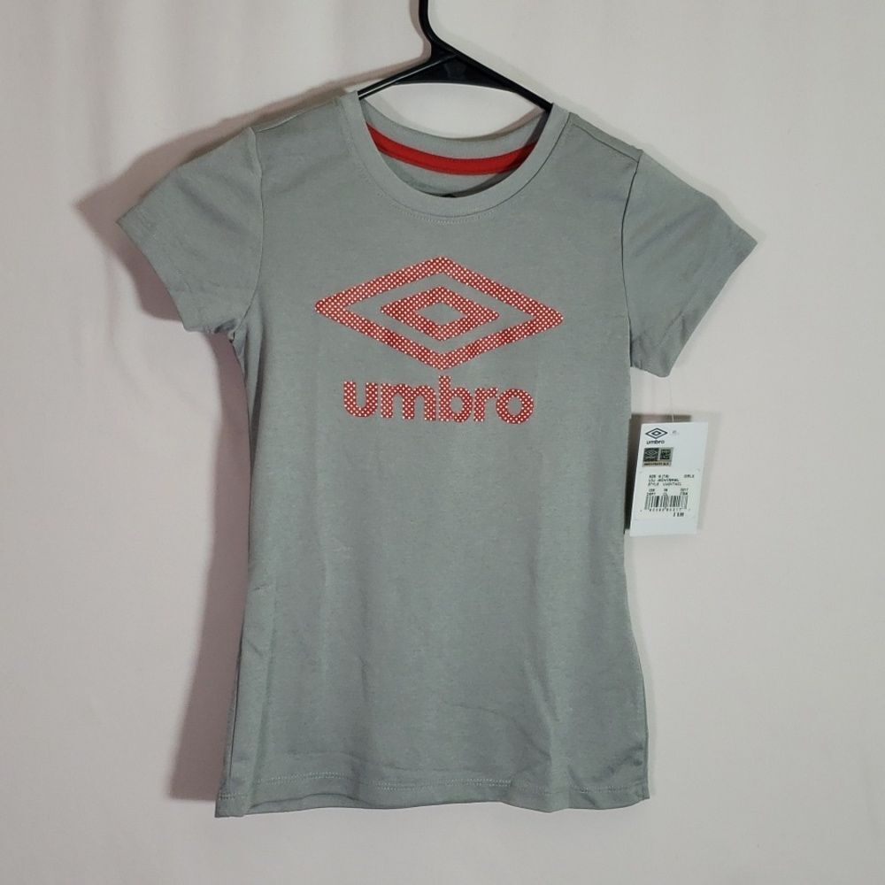 Umbro Girls Size Medium Gray top (AJ)